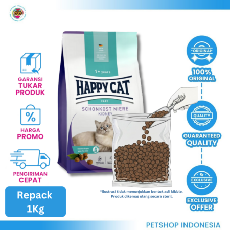 Happy Cat Sensitive Kidney Repack 1 kg – Makanan Kucing untuk Kesehatan Ginjal