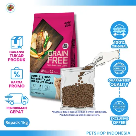 Kitchen Flavor Beauty Grain Free Repack 1kg - All life stage