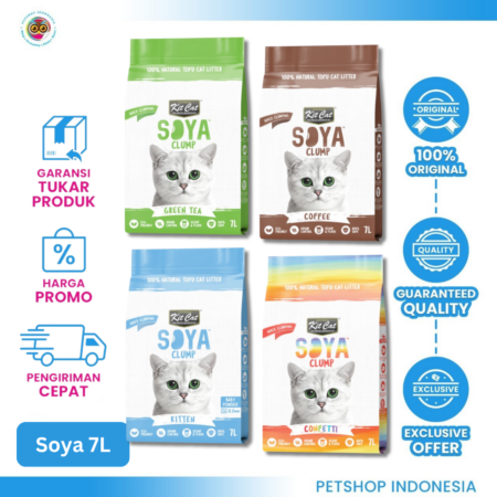 Pasir Kit Cat Tofu Soya Clump All Variant 7L – Pasir Kucing Tofu Gumpal Cepat Anti Bau