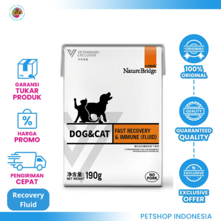 Nature Bridge Recovery & Immune 190gr – Suplemen untuk Kesehatan dan Daya Tahan Hewan Peliharaan