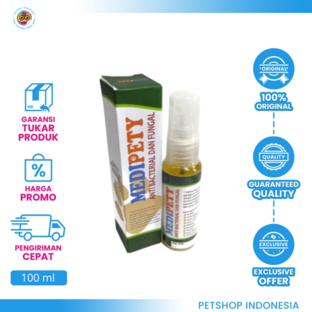 Medipety Anti Bacterial & Fungal 100 ml – Spray Anti Jamur