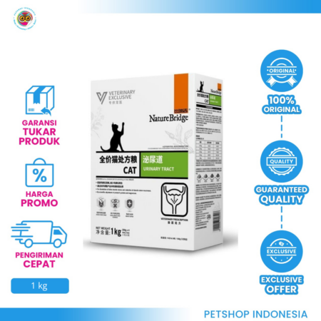 Nature Bridge Vet Urinary Tract Cat 1kg – Makanan Kucing untuk Masalah Urin