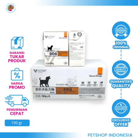 Nature Bridge GastroIntestinal Dog 190gr – Makanan Anjing