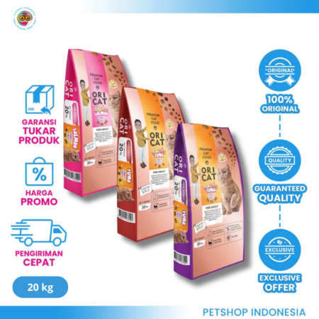 KHUSUS GOSEND Ori Cat Food 20kg – Makanan Kucing Bergizi Lengkap untuk Kesehatan Optimal