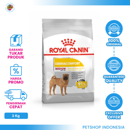 Royal Canin Medium Dermacomfort 3 kg – Makanan Anjing