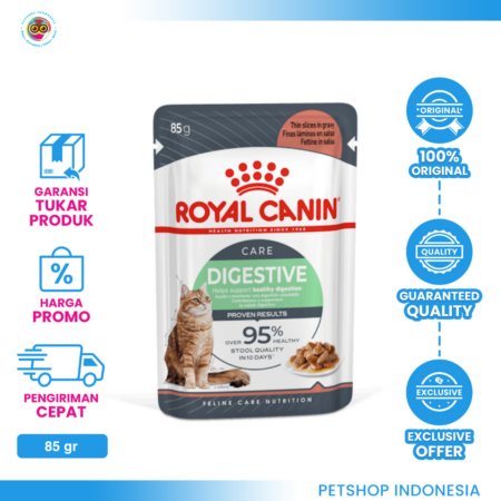 Royal Canin Digest Sensitive Pouch 85 gr – Makanan Basah Kucing