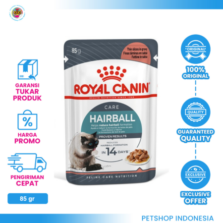Royal Canin Hairball Care Pouch 85gr – Makanan Basah Kucing Hairball