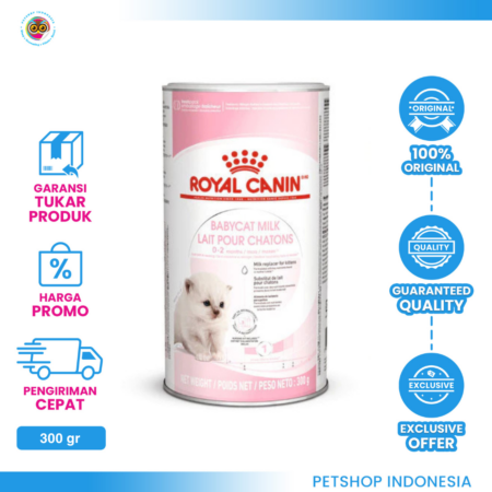 Royal Canin Baby Cat Milk 300gr – Susu Kucing untuk Anak Kucing Usia 0–4 Bulan