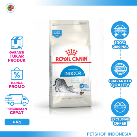 Royal Canin Indoor 27 4 kg – Makanan Kering Kucing