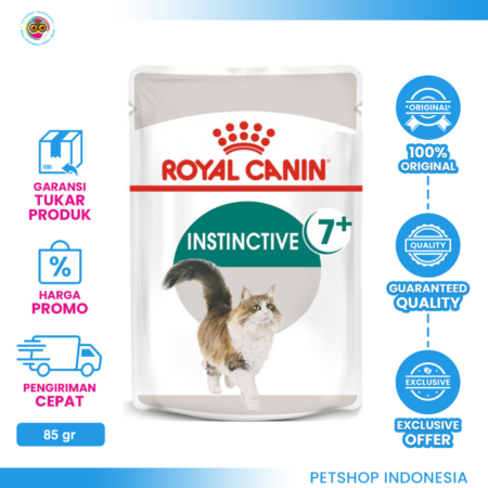 Royal Canin Instinctive 7+ in Gravy Pouch 85gr - Makanan Basah Kucing