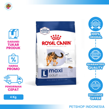 Royal Canin Maxi Adult 4 Kg – Makanan Anjing Dewasa Ras Besar