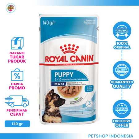 Royal Canin Maxi Puppy 140 gr – Makanan Basah Anak Anjing