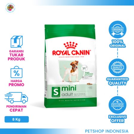 KHUSUS GOSEND Royal Canin Mini Adult 8 kg – Makanan Kering Anjing