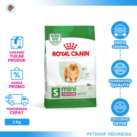 Royal Canin Indoor Mini Adult 3 kg – Makanan Anjing
