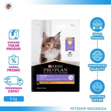 Pro Plan Kitten Chicken 8kg – Makanan Kucing Anak Berkualitas Tinggi