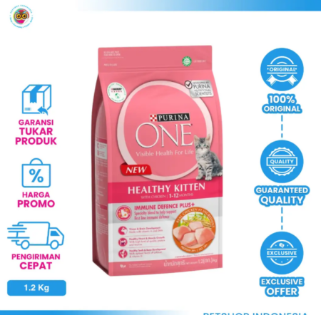Purina One Kitten Chicken 1,2kg – Makanan Kucing Bernutrisi Lengkap untuk Pertumbuhan Sehat