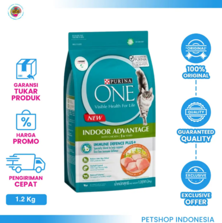 Purina One Indoor Chicken 1,2 kg – Makanan Kucing Indoor Bernutrisi Lengkap
