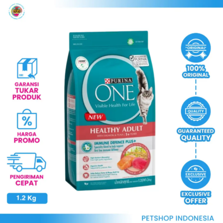 Purina One Adult Salmon Tuna 1,2 kg – Makanan Kucing Seimbang dan Bernutrisi