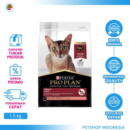 Pro Plan Adult Salmon 1.5 kg - Makanan Kucing
