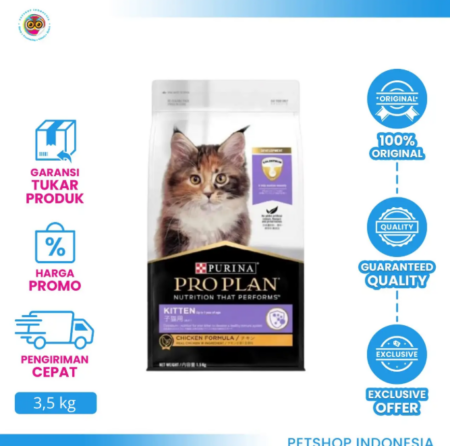 Pro Plan Kitten Chicken 3,5kg - Makanan Kucing