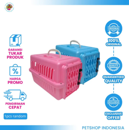 Pet Cargo Kucing Anjing KN-1000 – Kennel Box Kokoh dan Nyaman untuk Perjalanan