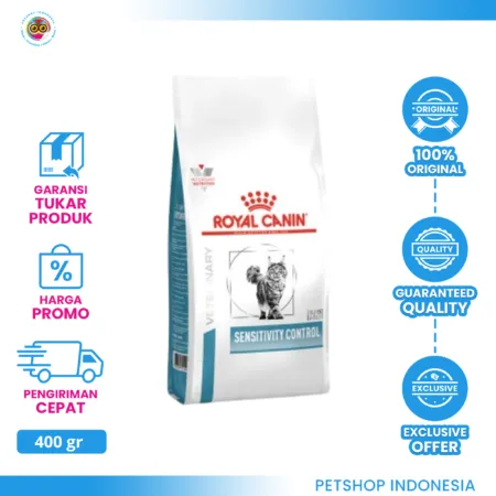 Royal Canin Sensitivity Control Cat 400 gr – Makanan Kucing untuk Alergi & Pencernaan Sensitif