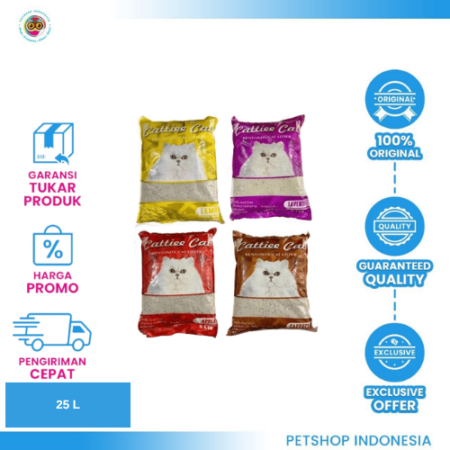 Pasir Cattie Cat 25 Liter – Pasir Gumpal Wangi Kucing