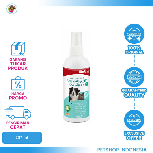 Yellow Typographic Media Company Logo (60) Bioline Anti-Parasite Coat Spray 207ml