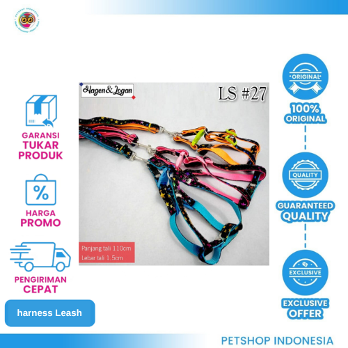 Yellow Typographic Media Company Logo (91) JMS Leash LS27 Star - Tali Tuntun Anjing & Kucing