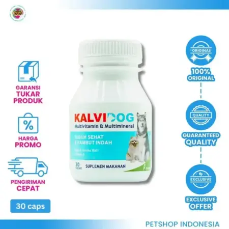 Kalvidog Vitamin Anjing – Suplemen Harian untuk Menjaga Kesehatan dan Vitalitas