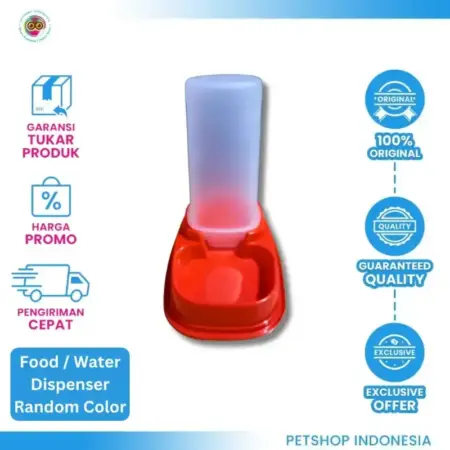 Pet Feeder Dispenser Multifungsi – Tempat Makan dan Minum Otomatis untuk Hewan Peliharaan