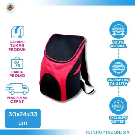 Pet BackPack PC42 – Tas Carrier Cargo Kucing dan Anjing yang Nyaman dan Praktis