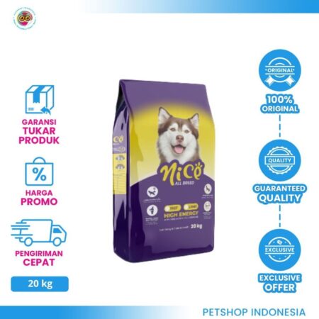 NICE Dog Food Lamb 20kg – Makanan Kering Anjing