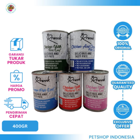 Rrannk Wet Food 400gr – Makanan Basah Bergizi untuk Kucing Sehat