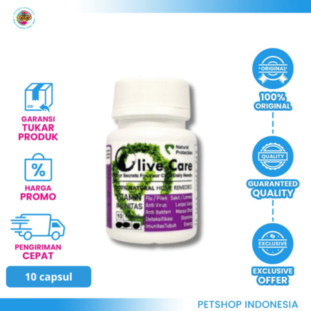 Olive Care Purple Vit Imun 10 Kapsul – Dukung Kekebalan Tubuh Kucing
