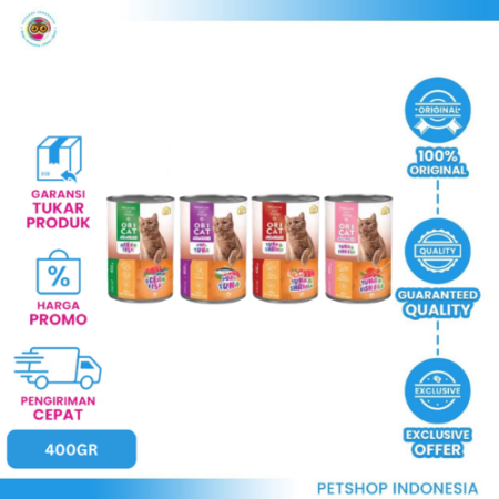 Ori Cat Kaleng 400gr - Makanan Kucing Basah
