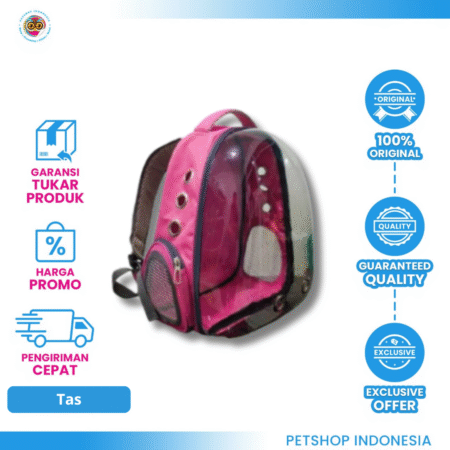 Tas Astronot Transparant (Pink)