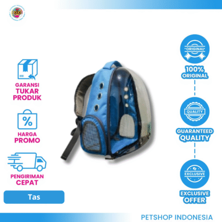 Tas Astronot Transparant (Blue)