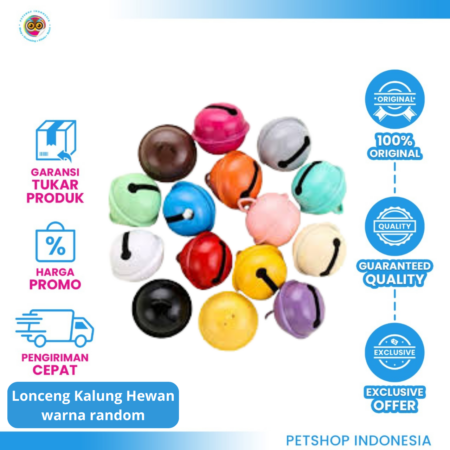 Fancy Bell metalik - Kerincingan Kalung Kucing Anjing ukuran S 12mm