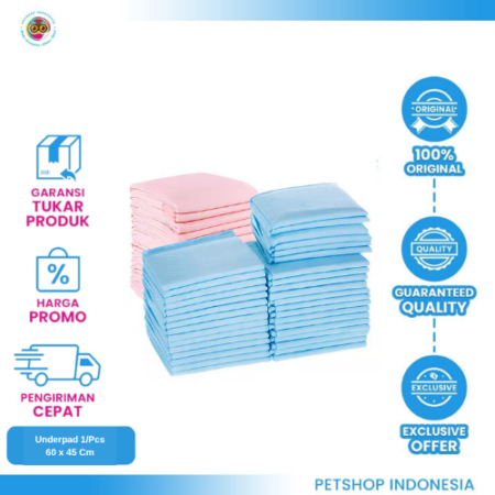 Underpad Ekonomis 60x45 - Alas Kandang Hewan