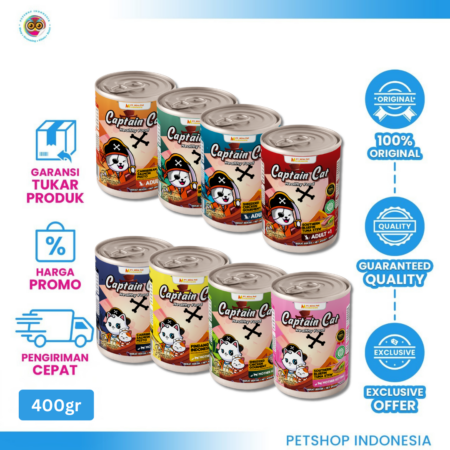 Captain Adult Kaleng 400gr - Makanan Basah Kucing