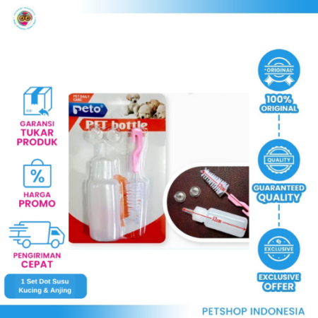 Feeding Kit I – Set Botol Dot Susu Kucing & Anjing