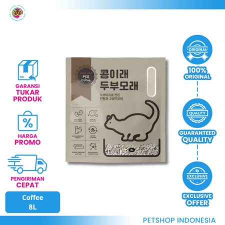 Kong Irae Tofu Cat Litter 8L (Coffe)