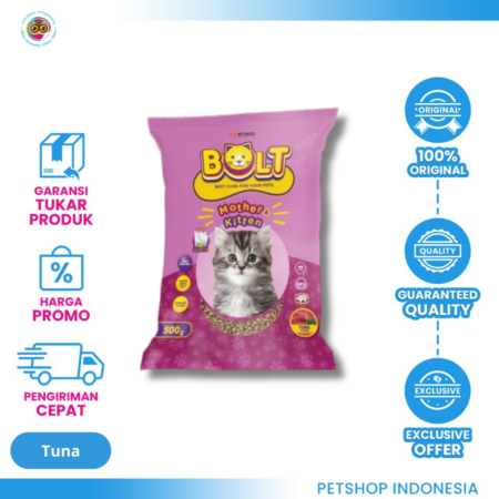 Bolt Cat Food Kitten Tuna Repack 500gr – MakaBolt Cat Food Kitten Tuna Repack 500gr