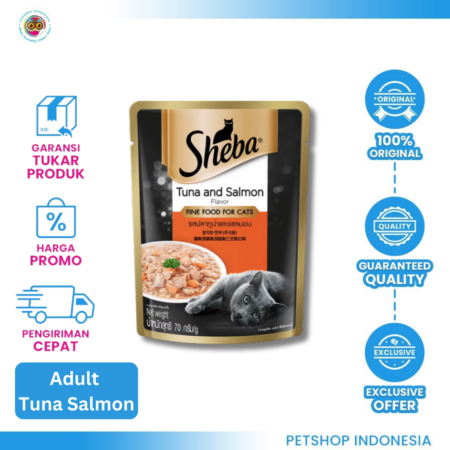 Sheba Chicken Tuna Pouch 70gr – Makanan Kucing Rasa Lezat, Nutrisi Lengkap