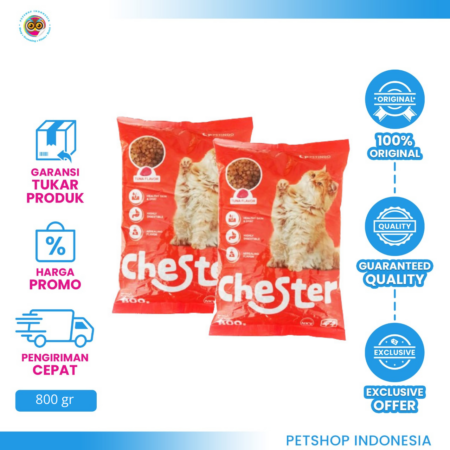 Chester Tuna Repack 800gr – Makanan Kucing Bernutrisi