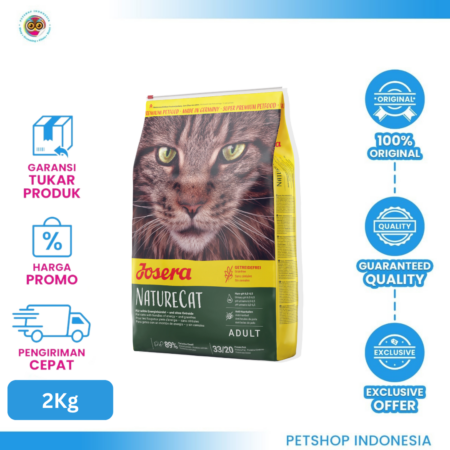 Josera NatureCat Adult Cat Grain Free 2kg– Makanan Kucing Dewasa Premium Tanpa Gandum