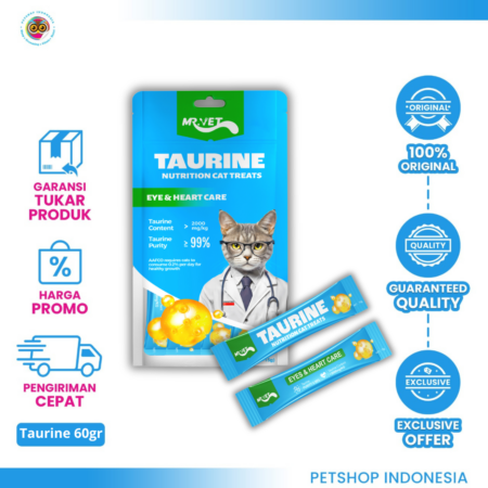 "MR.VET Cat Creamy Treat Taurin 60gr – Camilan Kucing Lezat & BergizI "