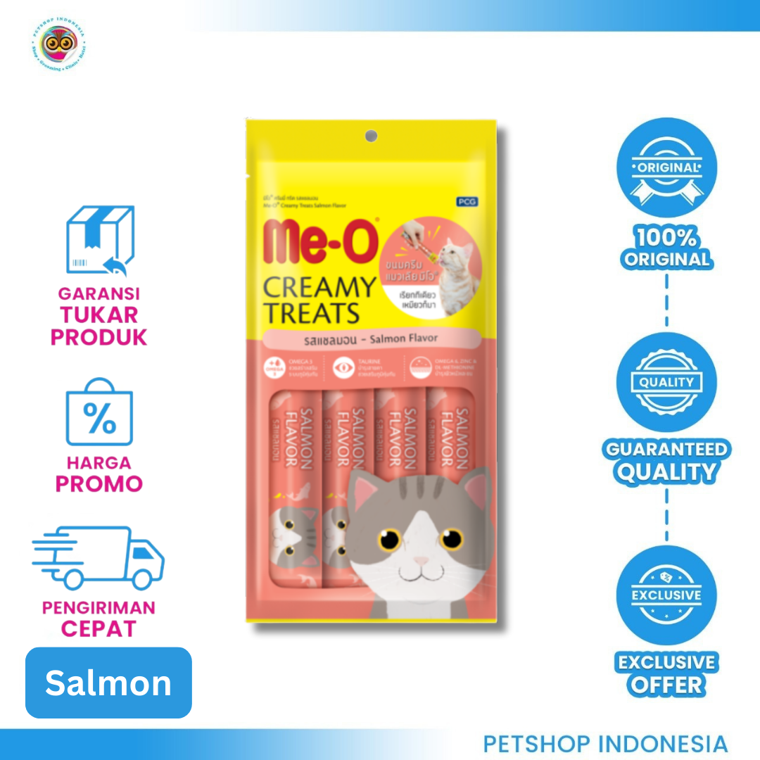 8850477013698_MEO CREAMY (SALMON) Me-O Creamy Liquid Snack Salmon - Camilan Basah Premium
