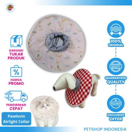 Airlight Pet Collar – Collar Hewan Bahan Katun Lembut Adjustable (S, M, L, XL)